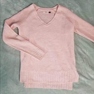 Pink crochet sweater